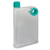 Clear Teal Flat Bottles